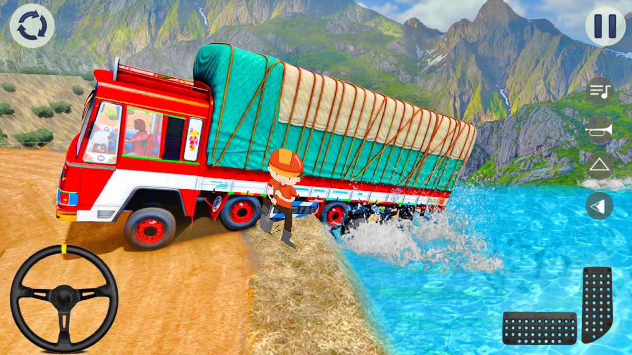 Indian Truck 3D Driver Simulator 2021 - Truck Cargo Transport Driving - New Android Gameplay