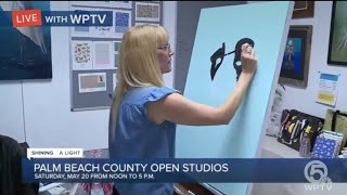 Inaugural Palm Beach County Wide Open Studios Preview On WPTV/WFLX Fox 29 News With TA Walker