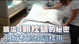 飯店4顆枕頭的秘密羽絨枕原來這樣用 台灣蘋果日報 Youtube