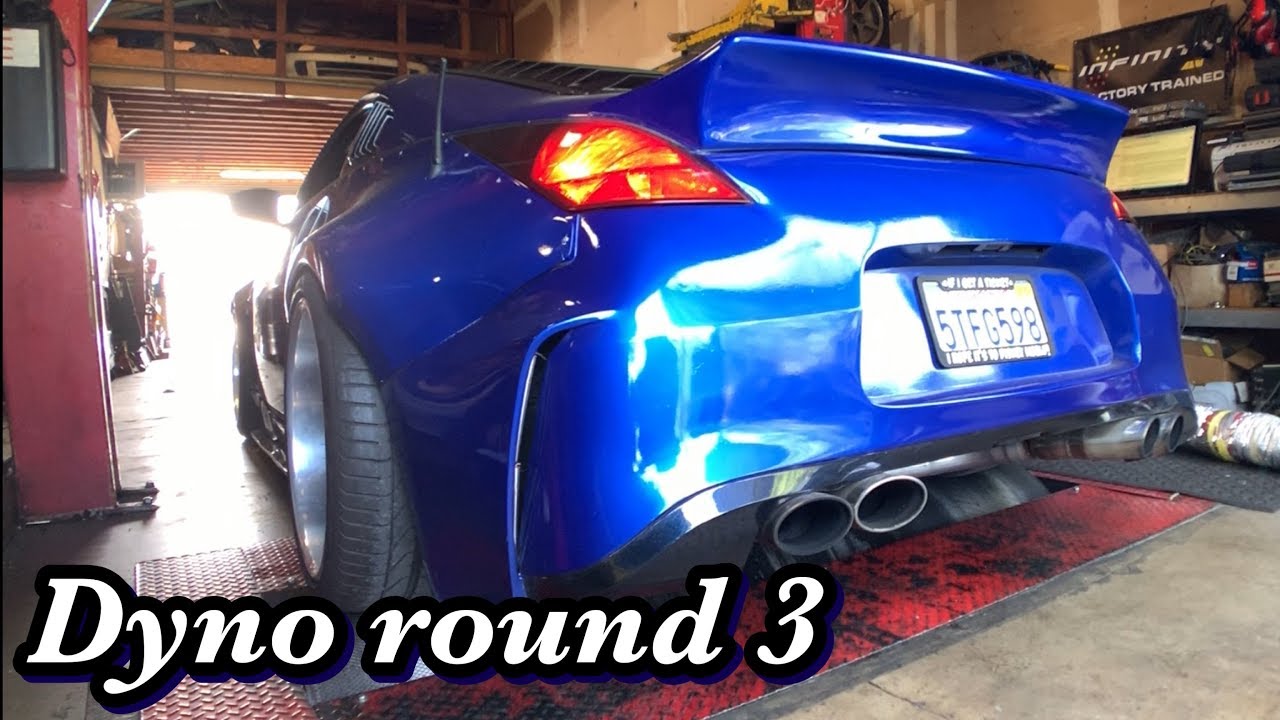Supercharge 350Z Dyno round 3 YouTube