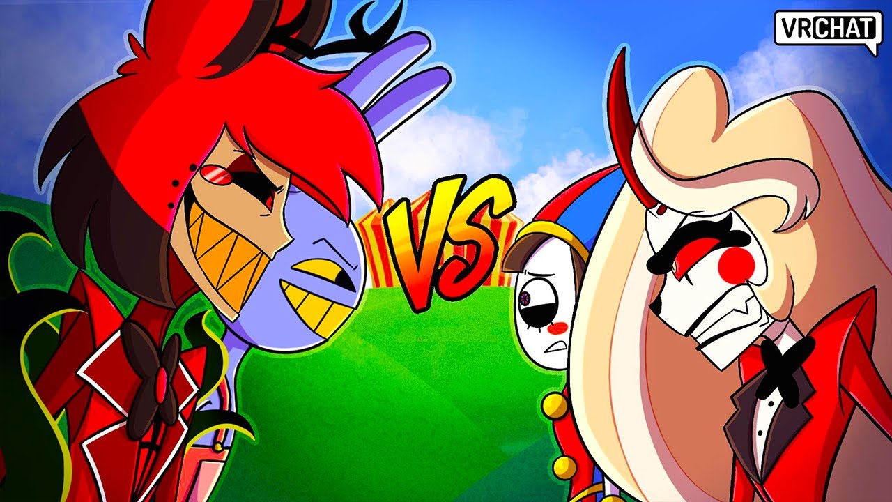 Digital Circus VS Hazbin Hotel in VRChat!