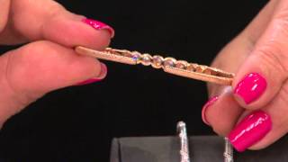 Judith Ripka Sterling & 14K Clad 100-Facet 1.15cttw Diamonique Cuff with Nancy Hornback