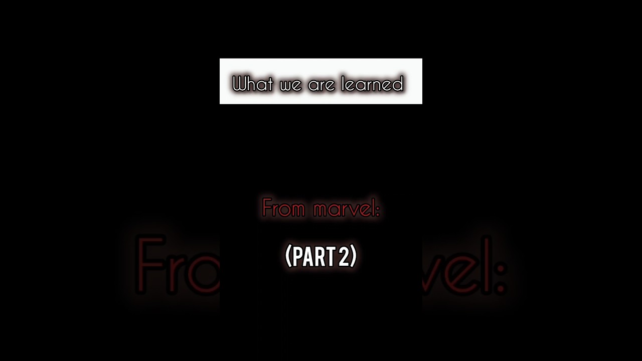 what we are learned from marvel #motivation #marvel #marvelcomics #marveluniverse #marvelstudios