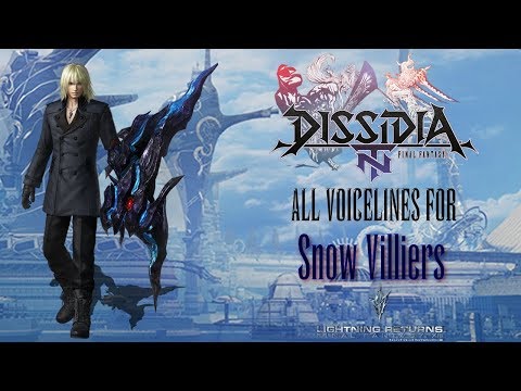 Dissidia NT: All Snow Villiers voicelines