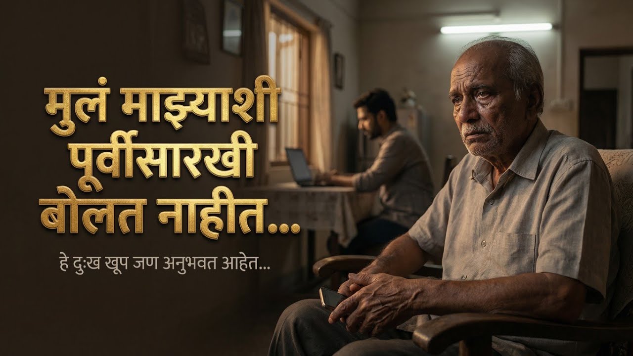 मूल माझ्याशी पूर्वी सारखे बोलत नाही | Old Age Motivation | aayushyache dhade | वृद्धांचे विचार