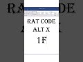 MS Word mouse | alt x code | pro word skills