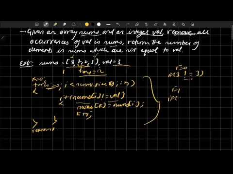 Leetcode 27 ll Remove Element ll C++ solution ll