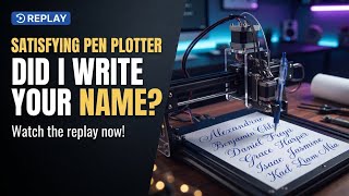 Information Writing Subscribers NAME Using a PEN PLOTTER LIVE! | ASMR | Satisfying #fyp  #viral  #penplotter Update