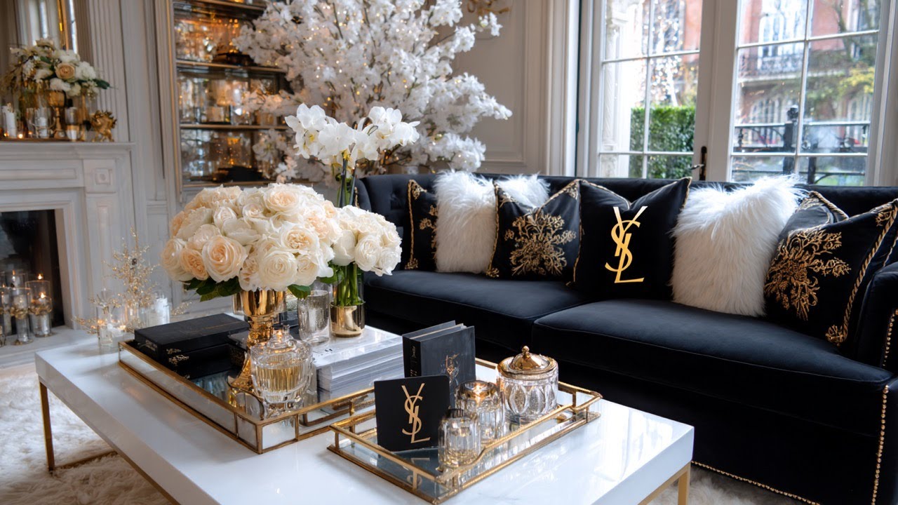 Рождество 2025: Создание эстетики YSL у себя дома | Вдохновение для современного роскошного празд...