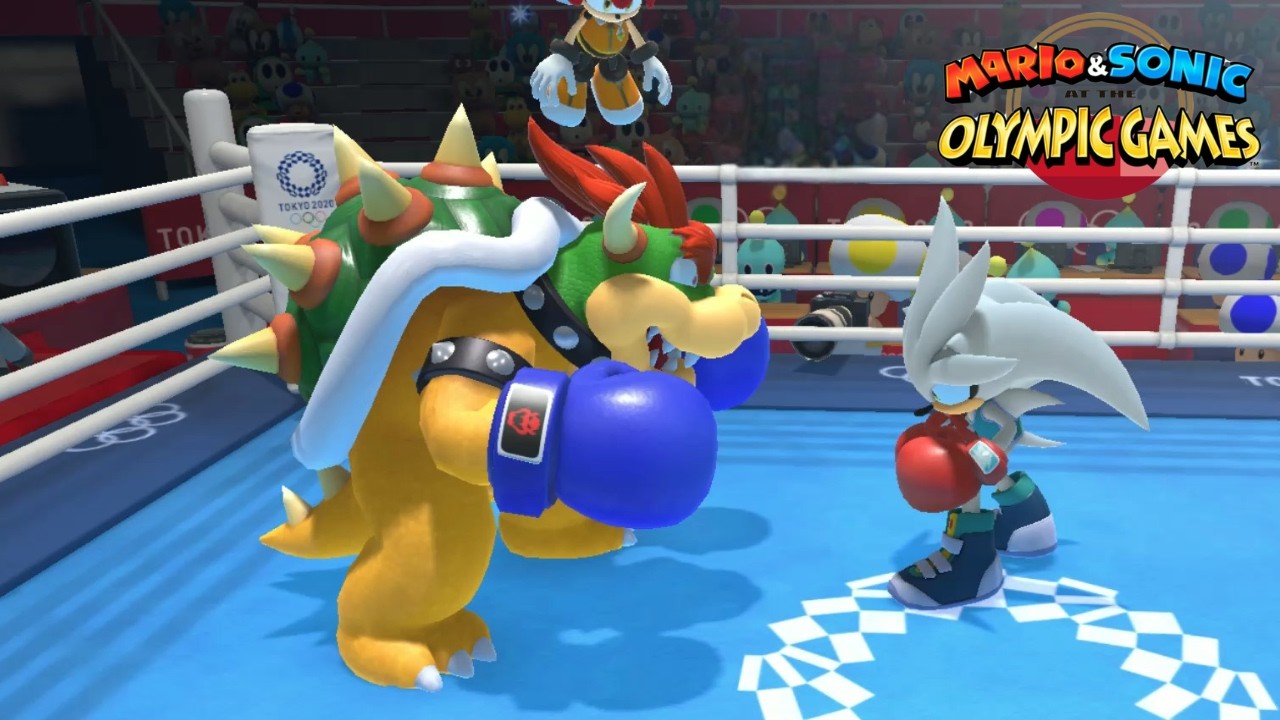 Mario & Sonic At The Olympic Games Tokyo 2020 (Boxing Hard)Bowser Blaze Peach Daisy & Siler Gameplay