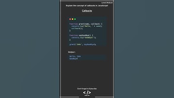 JavaScript Interview Question: Callbacks #javascript  #javascriptinterview #js #coding