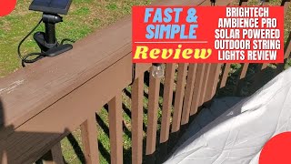Brightech Ambience Pro Solar Powered Outdoor String Lights Review
