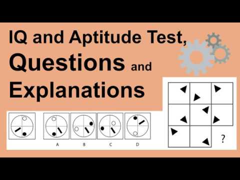 IQ and Aptitude Test Questions, Answers and Explanations