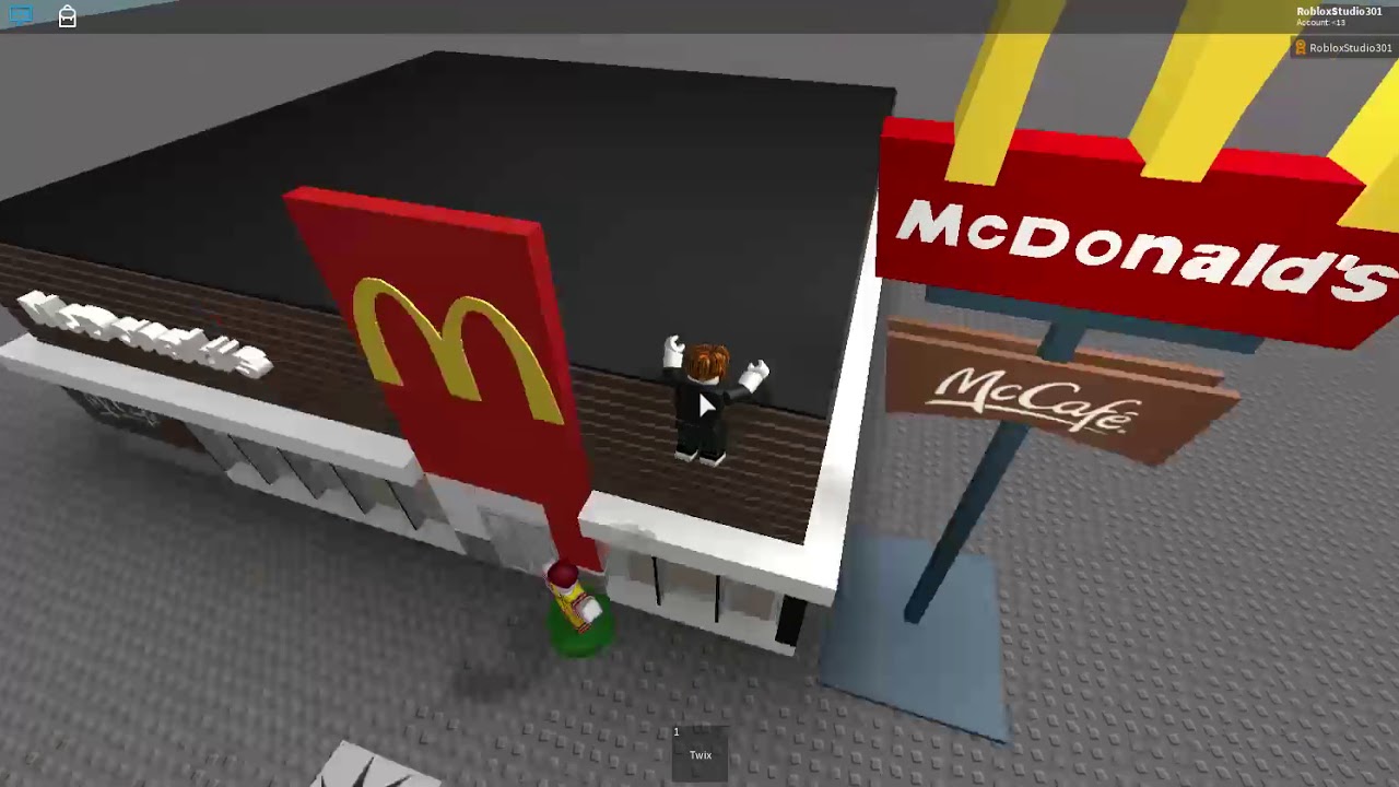 Lovely Restaurant But Smallest Restaurant Roblox Mcdonald S Mccafe Created From Roblox Studio Youtube - roblox mcdonalds logo