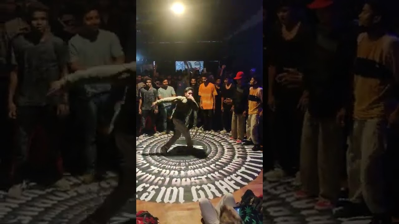 battle showcase by bboy Mac ten at elements new delhi bboys