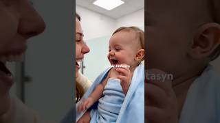 Baby see mom for the first time🥹❤️ #baby