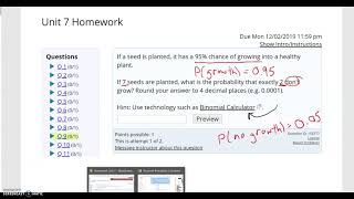 Unit 7 Question 9 Binomial