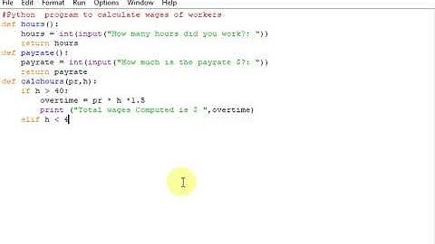 Python  program to calculate wages of workers