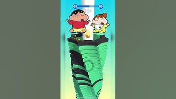 #shorts Crash Platform with SHINCHAN Level 65🎯 #stackball #short #stackball3dgame