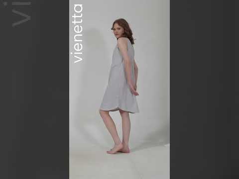 Купить Хлопковая летняя туника без рукавов VIENETTA 4080302838 в Украина в Lingerie.ua - Одяг для дому та відпочинку, Видео 1