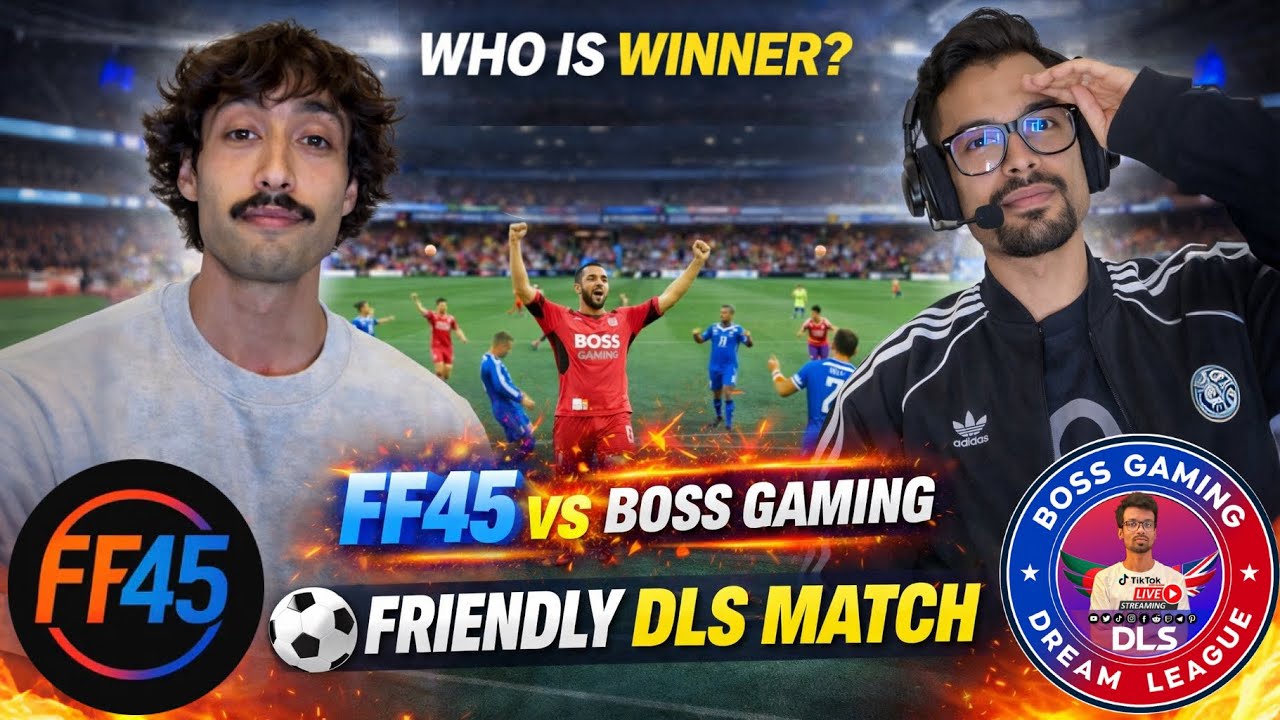 FF45 vs Boss Gaming | Epic Friendly Match 😱 DLS Gameplay