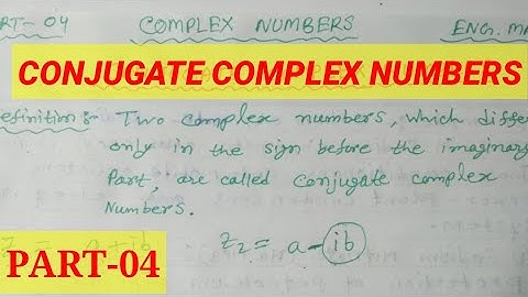 Conjugate Complex Numbers | Engineering Mathematics|1st semester math | Class 11 | by CIVILIAN