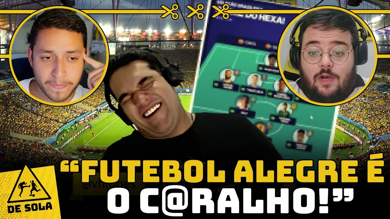 MONTAMOS O BRASIL DO HEXA (EM ALGUM MOMENTO) NO VÍDEO MAIS SEM SENTIDO DA HISTÓRIA DO DE SOLA