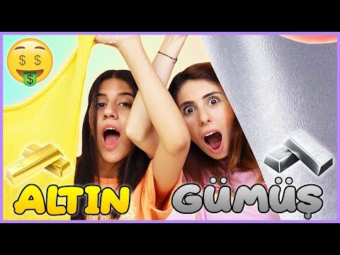 Balondan Ne Çıkarsa Slime Challenge Altın vs Gümüş Slaym Dila Kent