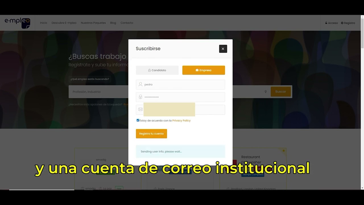 Mpleo Elearning Registrarte como empleador en E-mpleo - YouTube