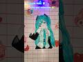 How to make Hatsune Miku paper doll #trendingshorts #drawing #art
