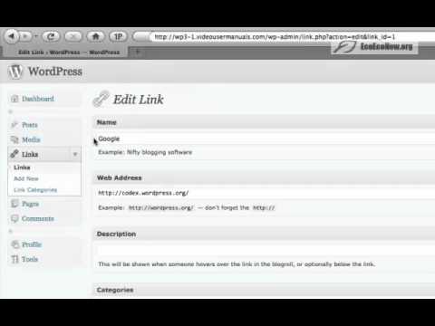 WordPress - How to edit links