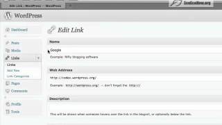 Celebrity WordPress - How to edit links Profile
