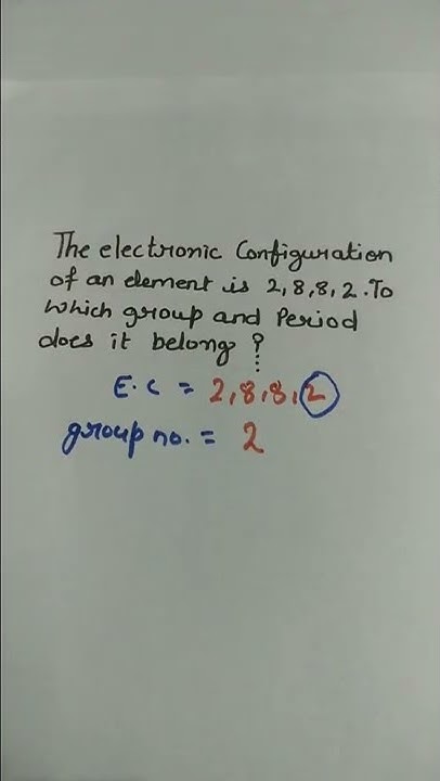 How To Find Group Number And Period Number Of Any Element#shorts# ...