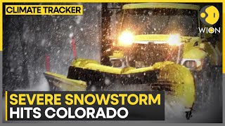 Severe snowstorm hits Colorado, over 800 flights cancelled | WION Climate Tracker