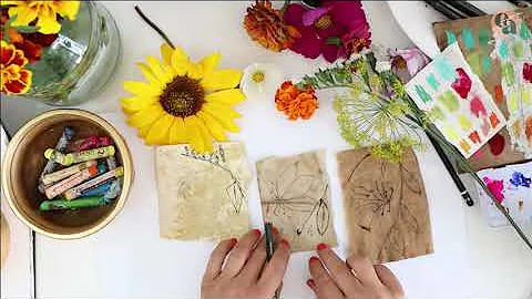 Art journal inspired by flowers with Francisca Nunes