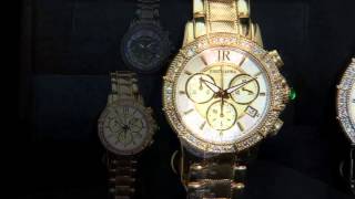 Judith Ripka Stainless Steel Chronograph Textured Watch with Diamonique on QVC