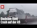 Unfall auf der A9: Lastwagen rammt Baustelle bei Nürnberg