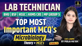 ALL Lab Technician Topic Wise Class 2026 | Microbiology Most Important Question #73