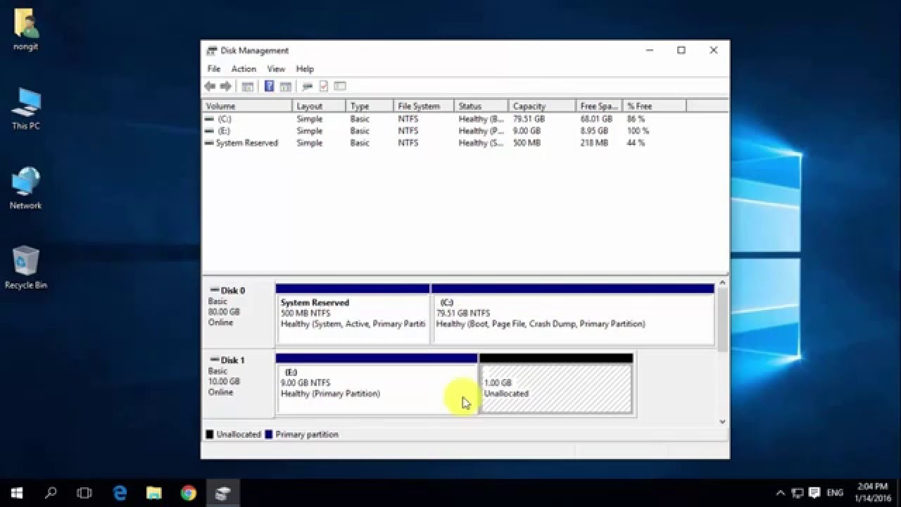 การแบ่งและการแยก Update สอนแบ่งพาติชั่น (Partition) ใน Windows 10
