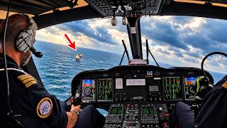 Details AW139 Helicopter Offshore Flight | 3 Platform Landings | Full Cockpit View News
