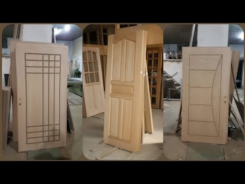 ابواب خشب عصرية داخلية 2025 أبواب خشبية حديثة للمنازل والغرف موديلات أبواب خشب مودرن 