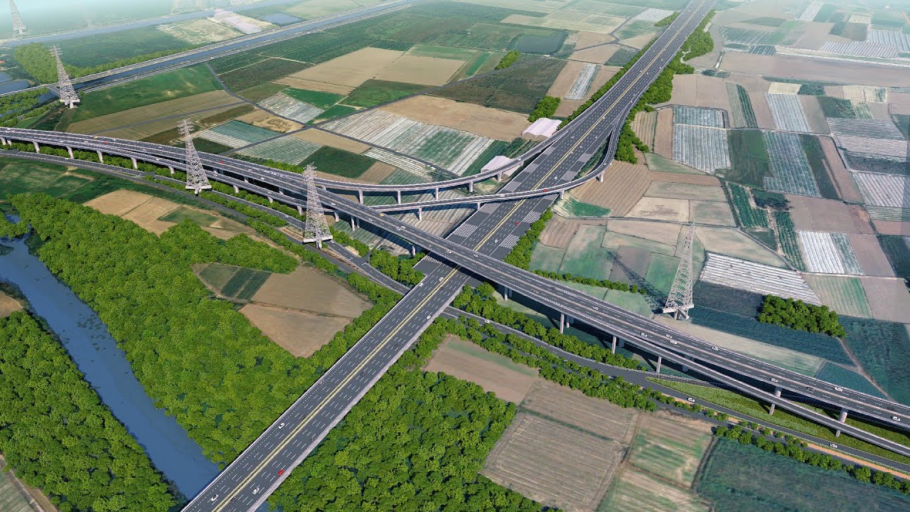 2022 臺南市 國道1號增設北外環交流道 示意動畫