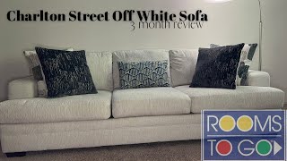 Rooms To Go Couch Review | Charlton Street Off White Sofa