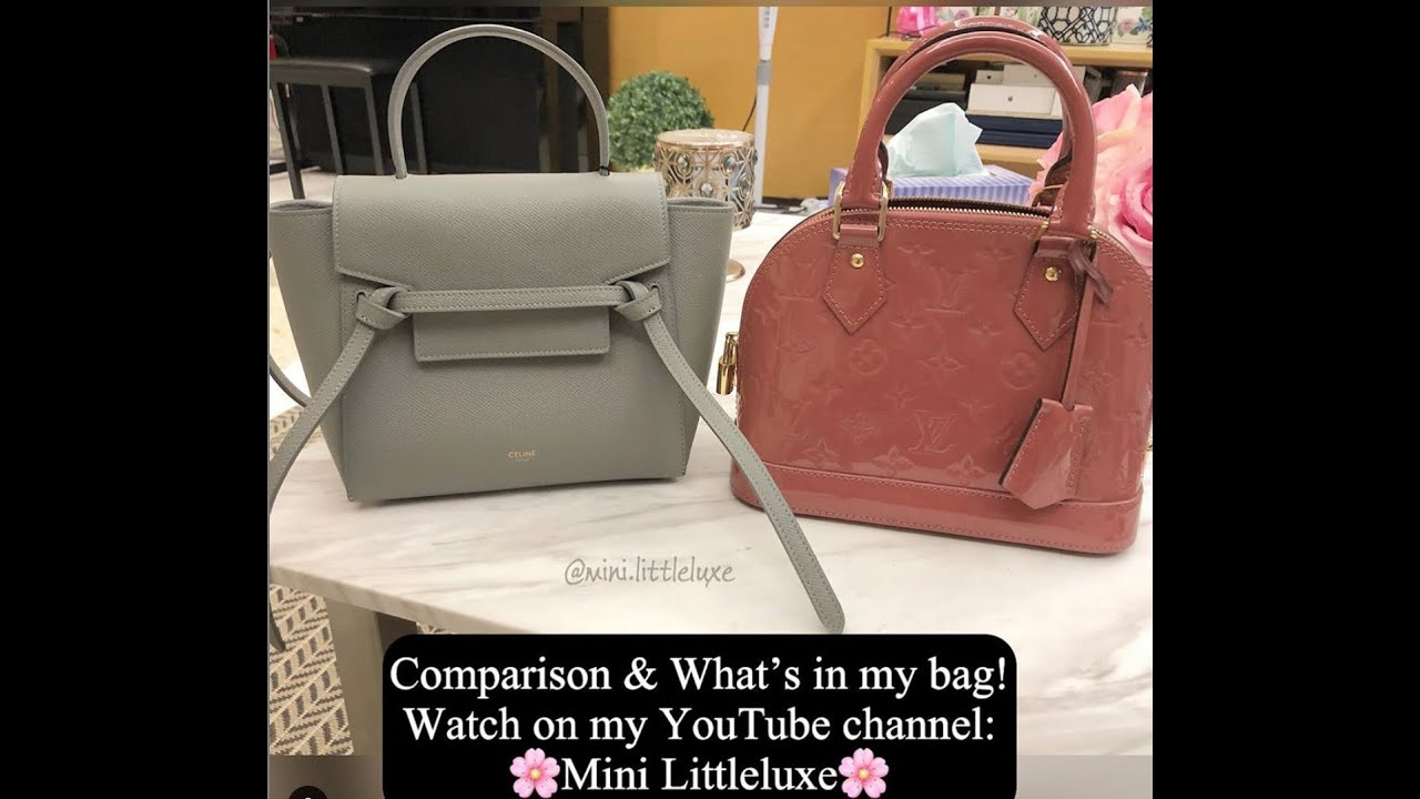 Celine Nano Belt Bag & LV Alma BB, What's in my bag