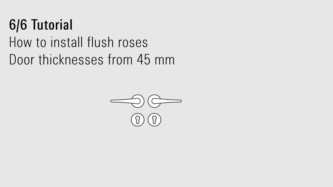 6/6 Tutorial: How to install flush roses - YouTube