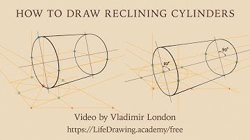 How to Draw Reclining Cylinders in Perspective