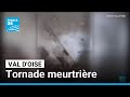 Ref:Yoayqq7vaPE Val-d'oise : une tornade renverse trois grues et fait un mort   france 24