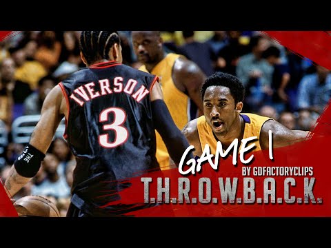 Throwback: Allen Iverson 48 vs Kobe Bryant 15 Duel Highlights (NBA Finals 2001 Game 1), Classic!