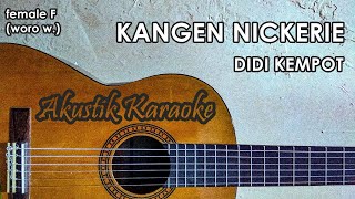 Kangen Nickerie (Karaoke Akustik Female) - Didi Kempot