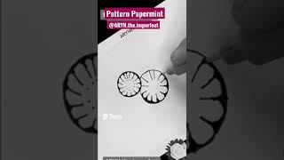 Drawing pattern Papermint | quickies #zentangle  #howtodraw   #aryntheimperfect #abstractart